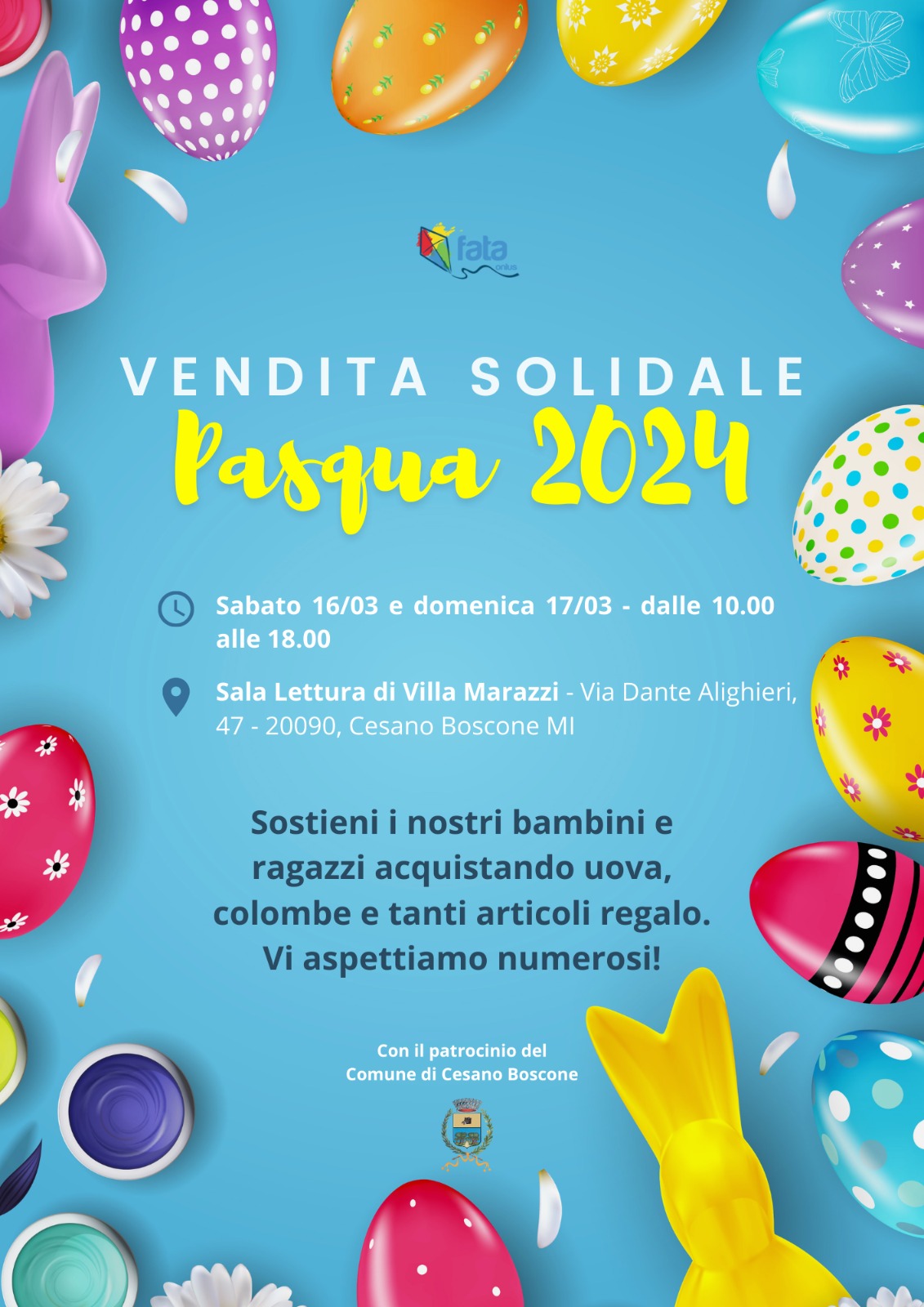 Featured image for “Vendita solidale di Pasqua in Villa Marazzi”